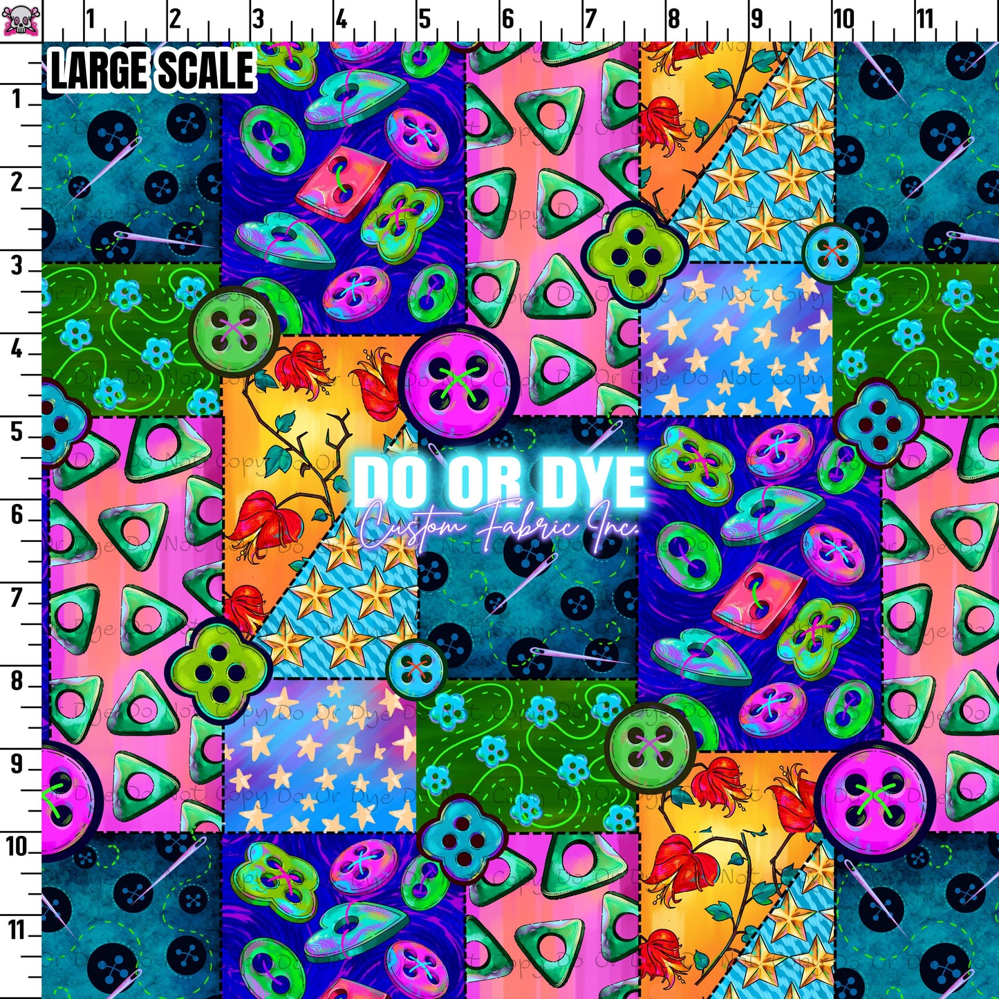 Button Eyes Patches