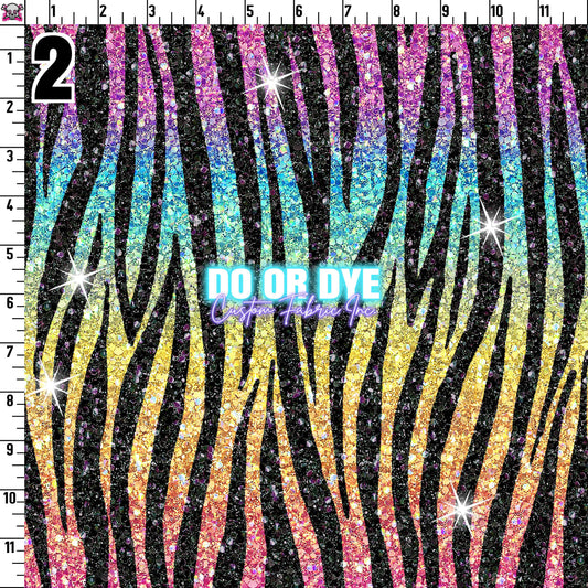 Glitter Zebra ALL COLORS