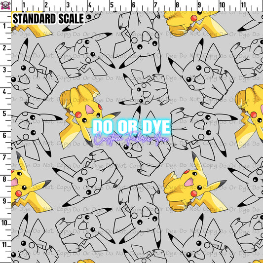 Pik Of Yellow On Grey