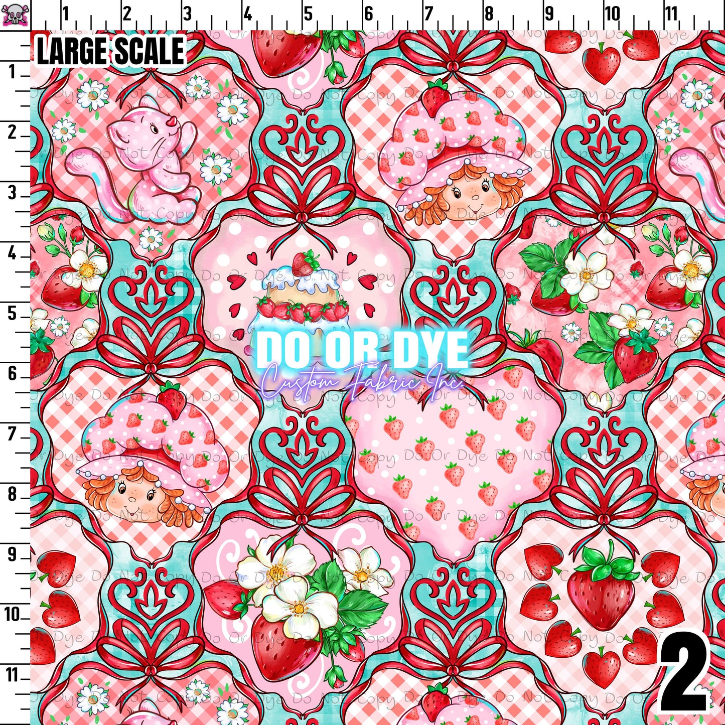 Strawberry Cake Demask Coord (ALL COLORWAYS)