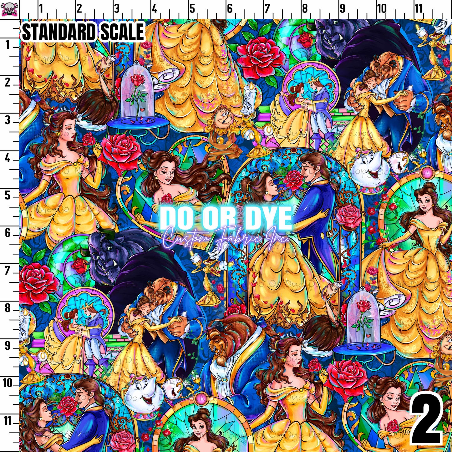 Be Our Guest Stained Glass ALL COLORWAYS