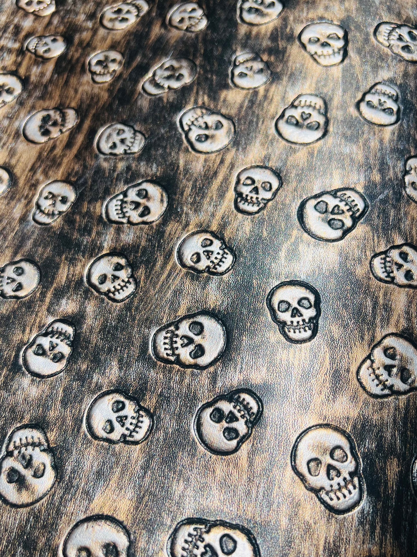 RETAIL Embossed Skulls .8mm Soft Back VINYL
