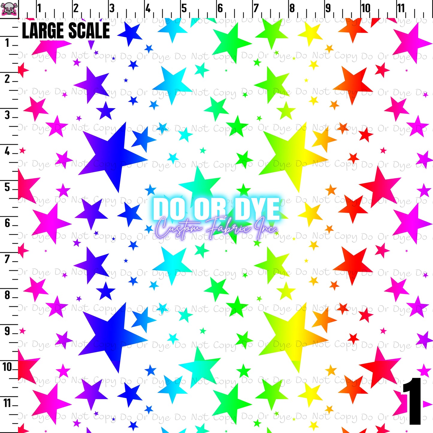 Rainbow Ombre Stars ALL COLORWAYS