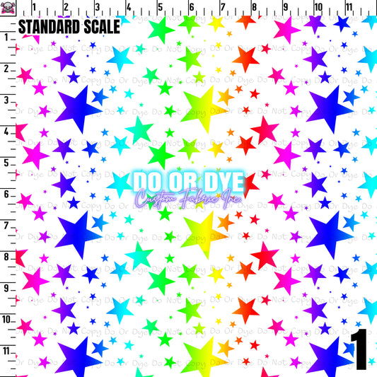 Rainbow Ombre Stars ALL COLORWAYS