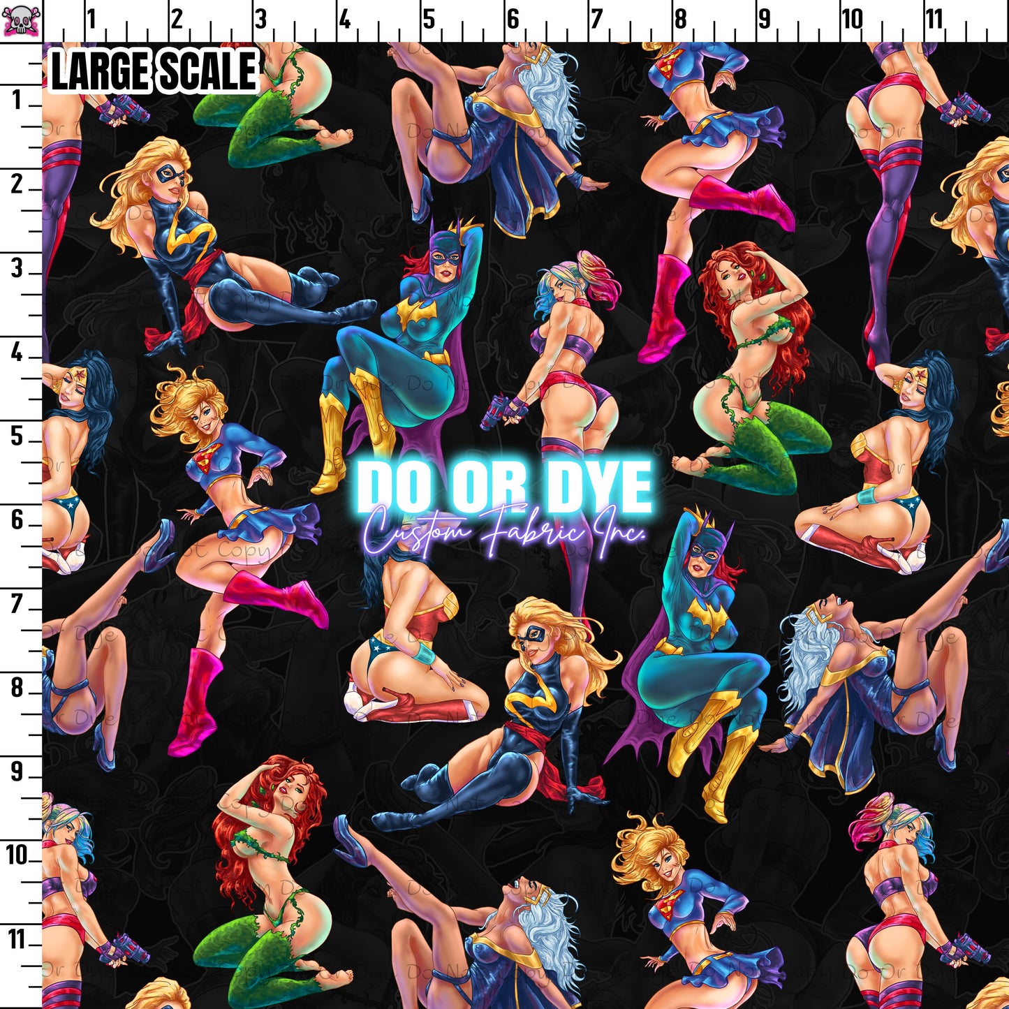 Superhero Pinups Tossed DoD Exclusive