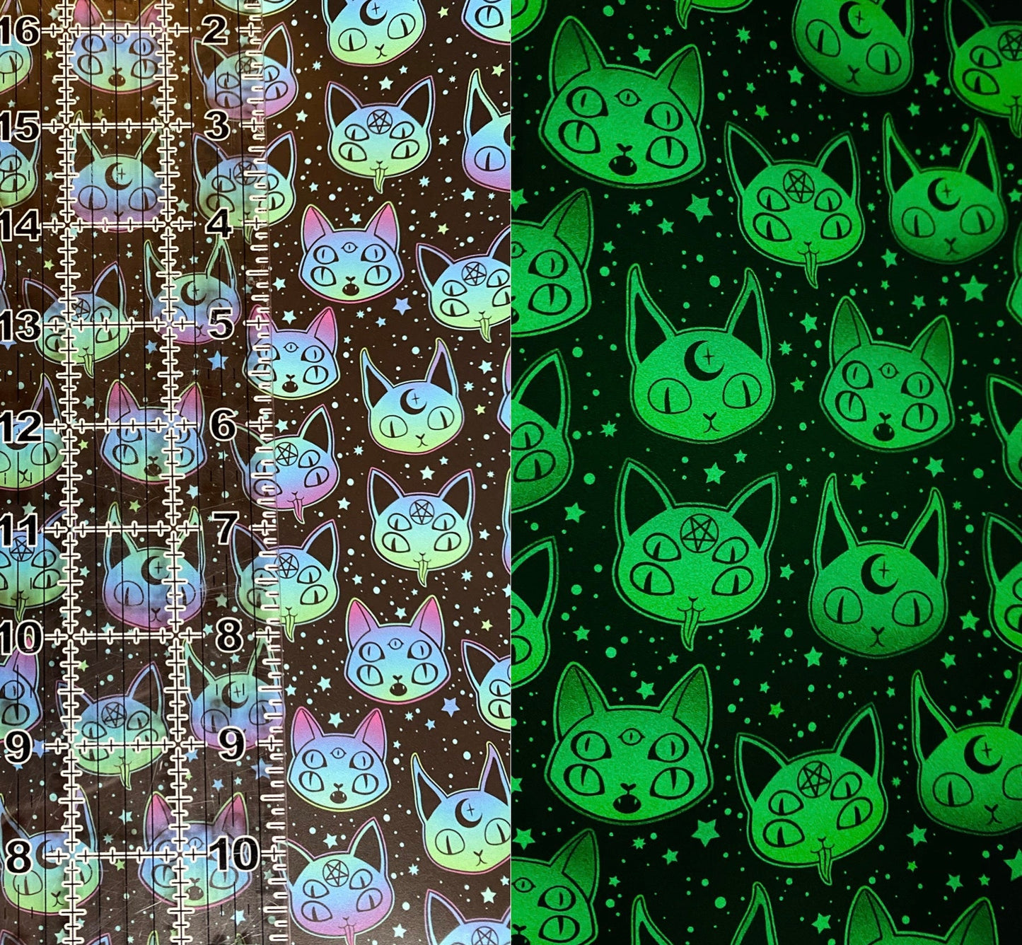 Printed Glow In The Dark .8mm Soft Back VINYL RETAIL