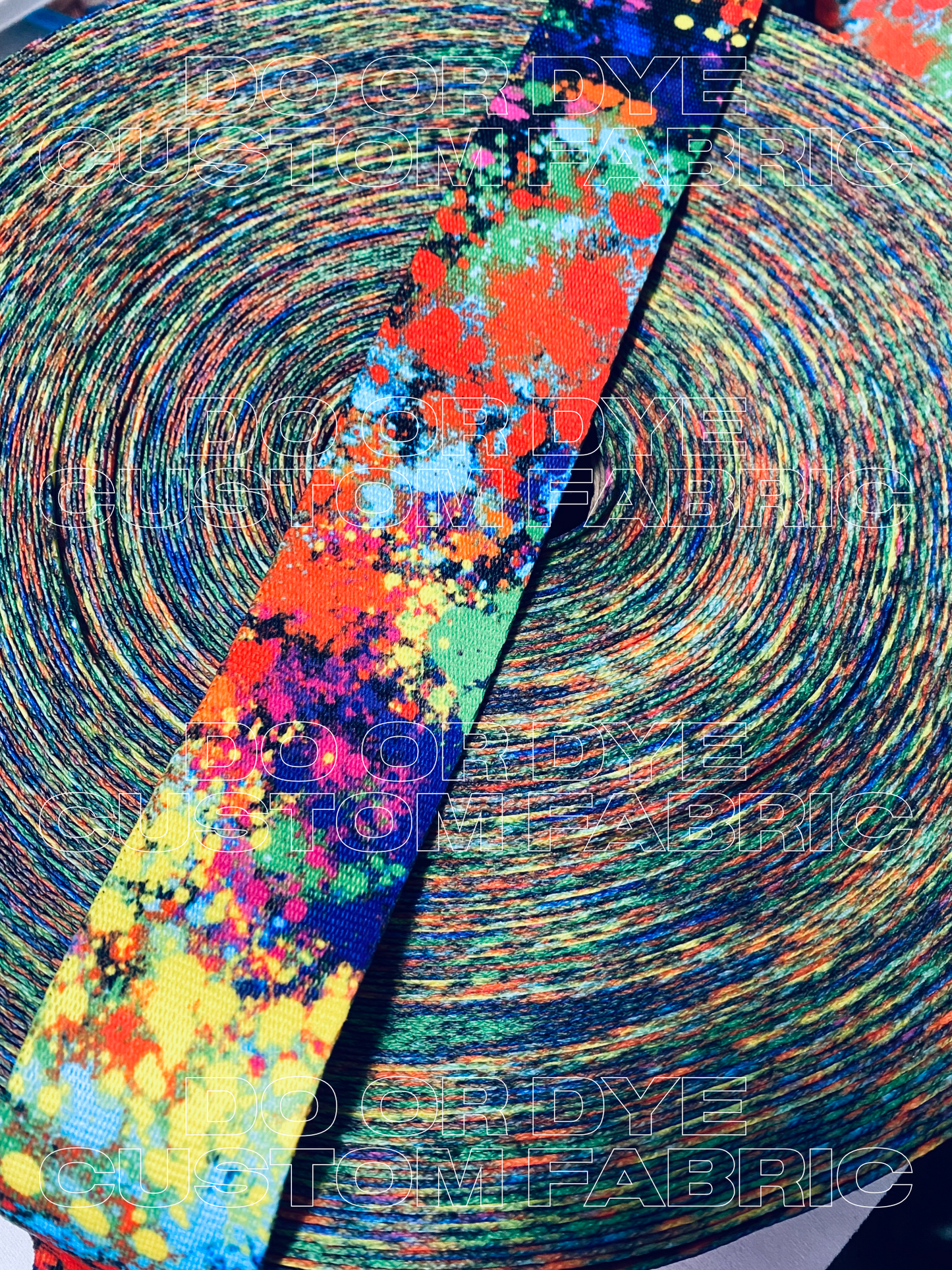 RETAIL Custom Printed Webbing 1mm thick