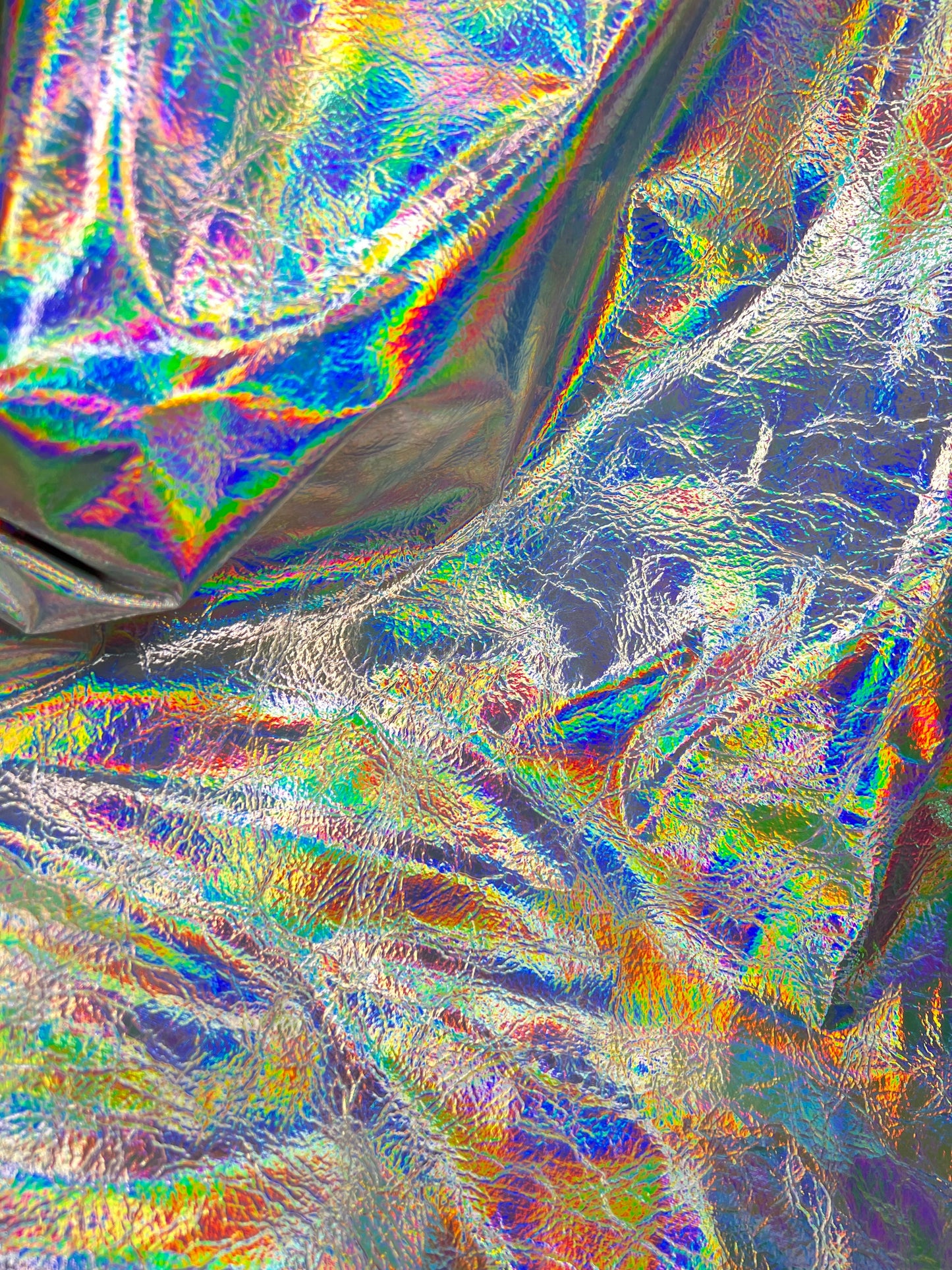 RETAIL Crinkled Foil Holographic .8mm Soft Back VINYL
