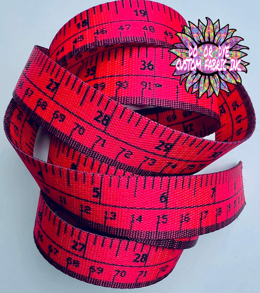 Measuring Tape Watermelon 1" Webbing RETAIL