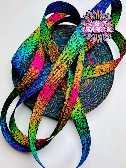 Galaxy Shimmer On Black 1" Webbing RETAIL