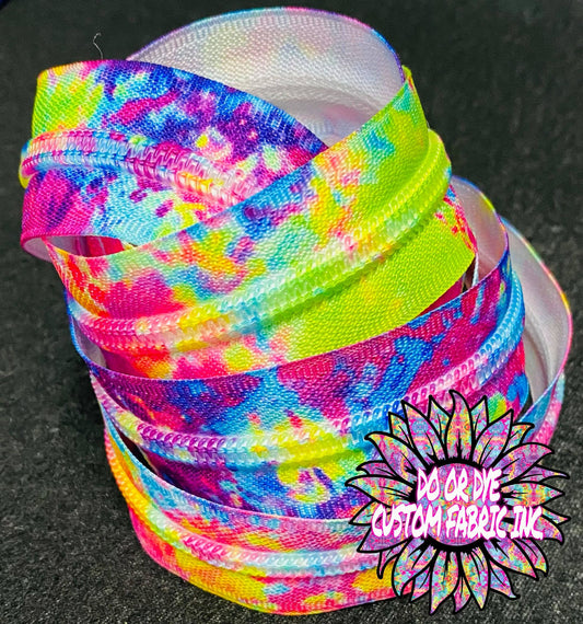 Splattered Confetti #5 Nylon Zipper Tape RETAIL