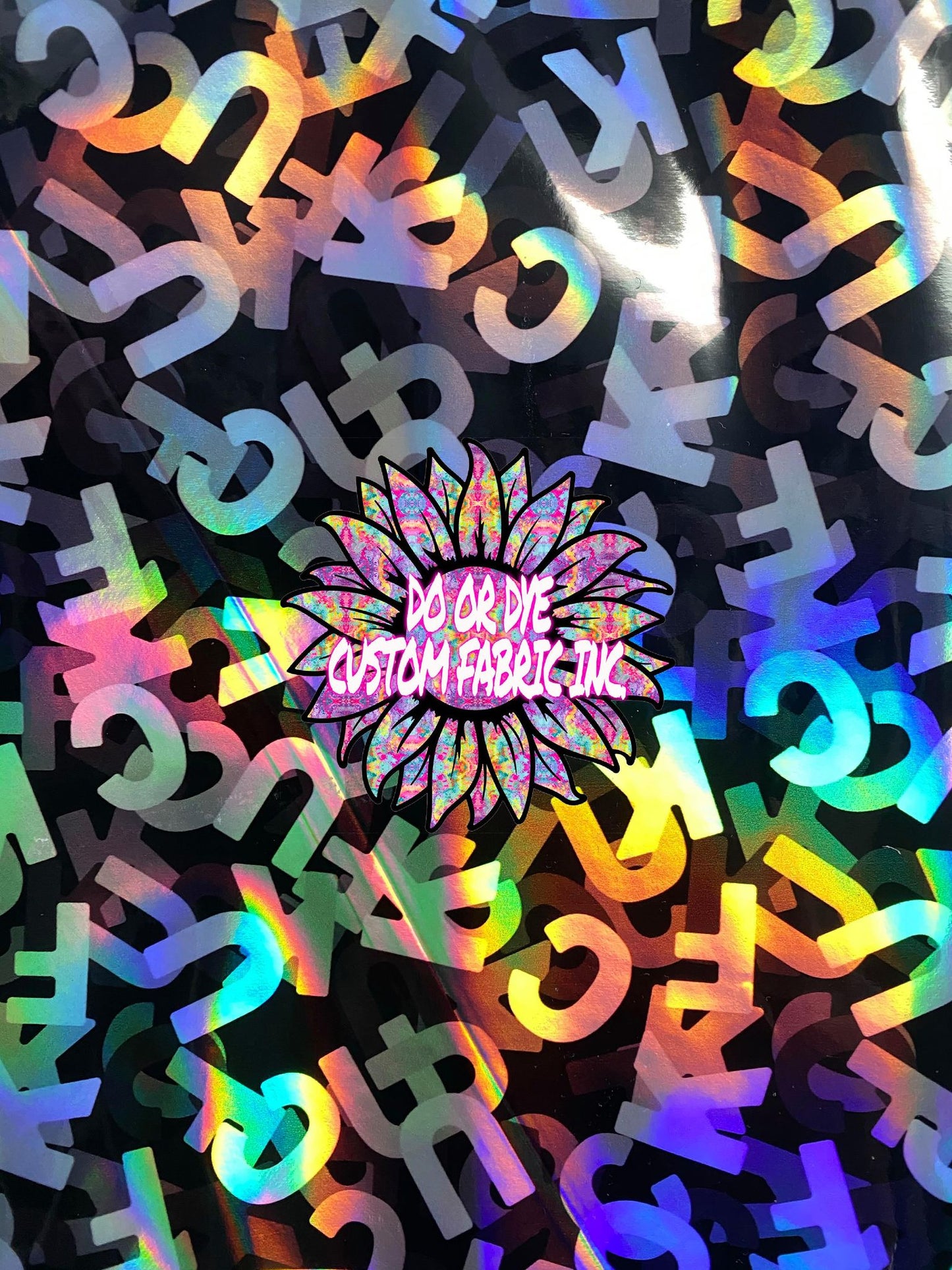 RETAIL Printed Holographic .5mm Soft Back VINYL