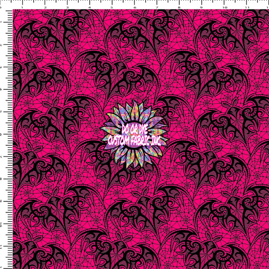 Hot Pink Lace Bats DOD