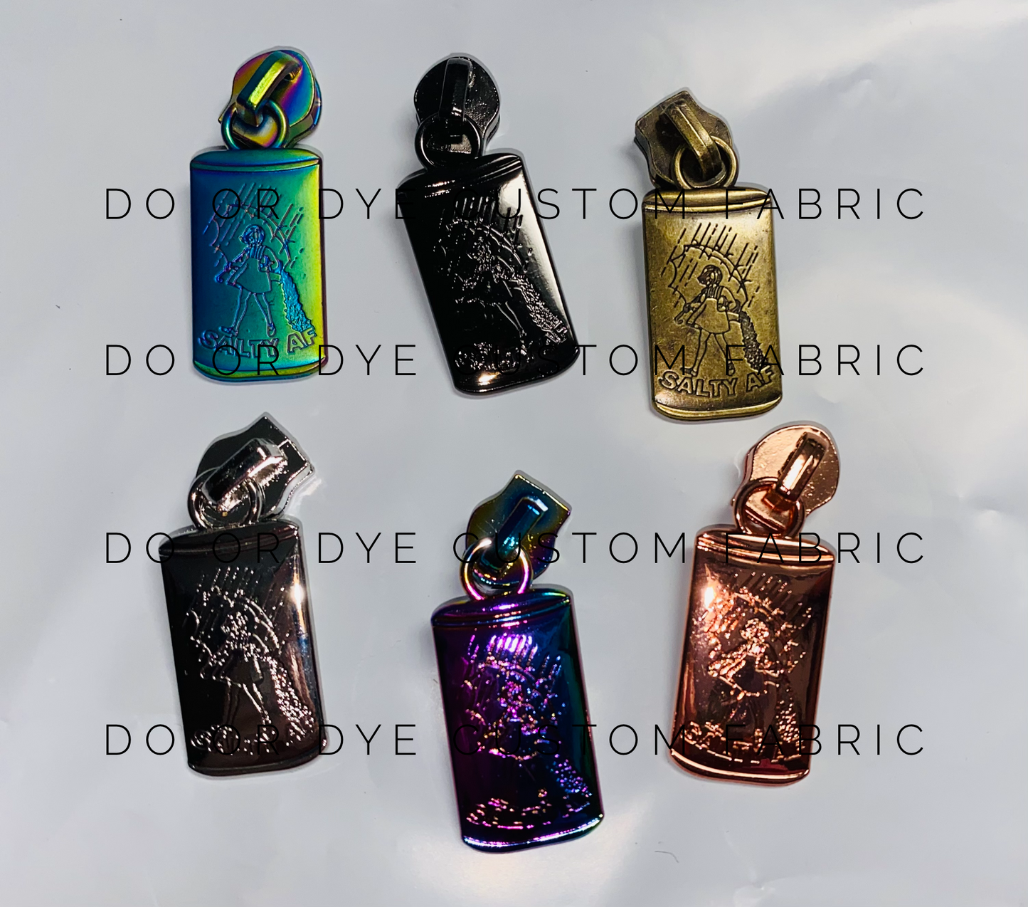 Salty AF #5 Nylon Zipper Pulls Retail FLAWED