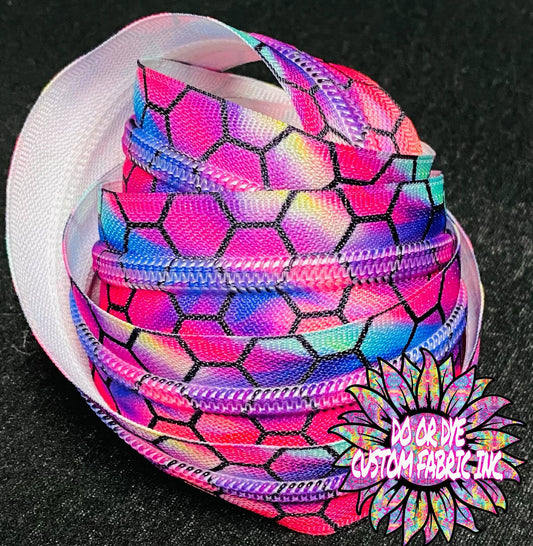 Unicorn Honeycomb #5 Nylon Zipper Tape RETAIL