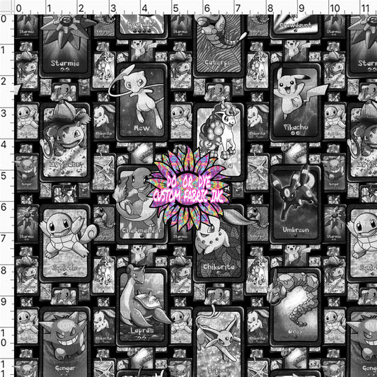 Poke Party Monochrome Cards