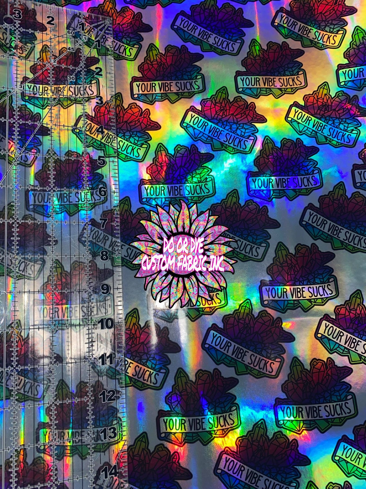 RETAIL Printed Holographic .5mm Soft Back VINYL