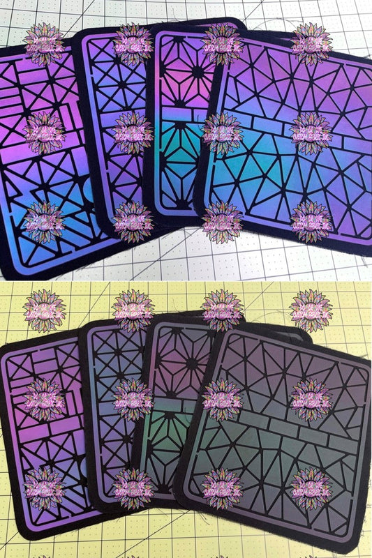 Light Reflective Half Fold Wallet Precut RETAIL