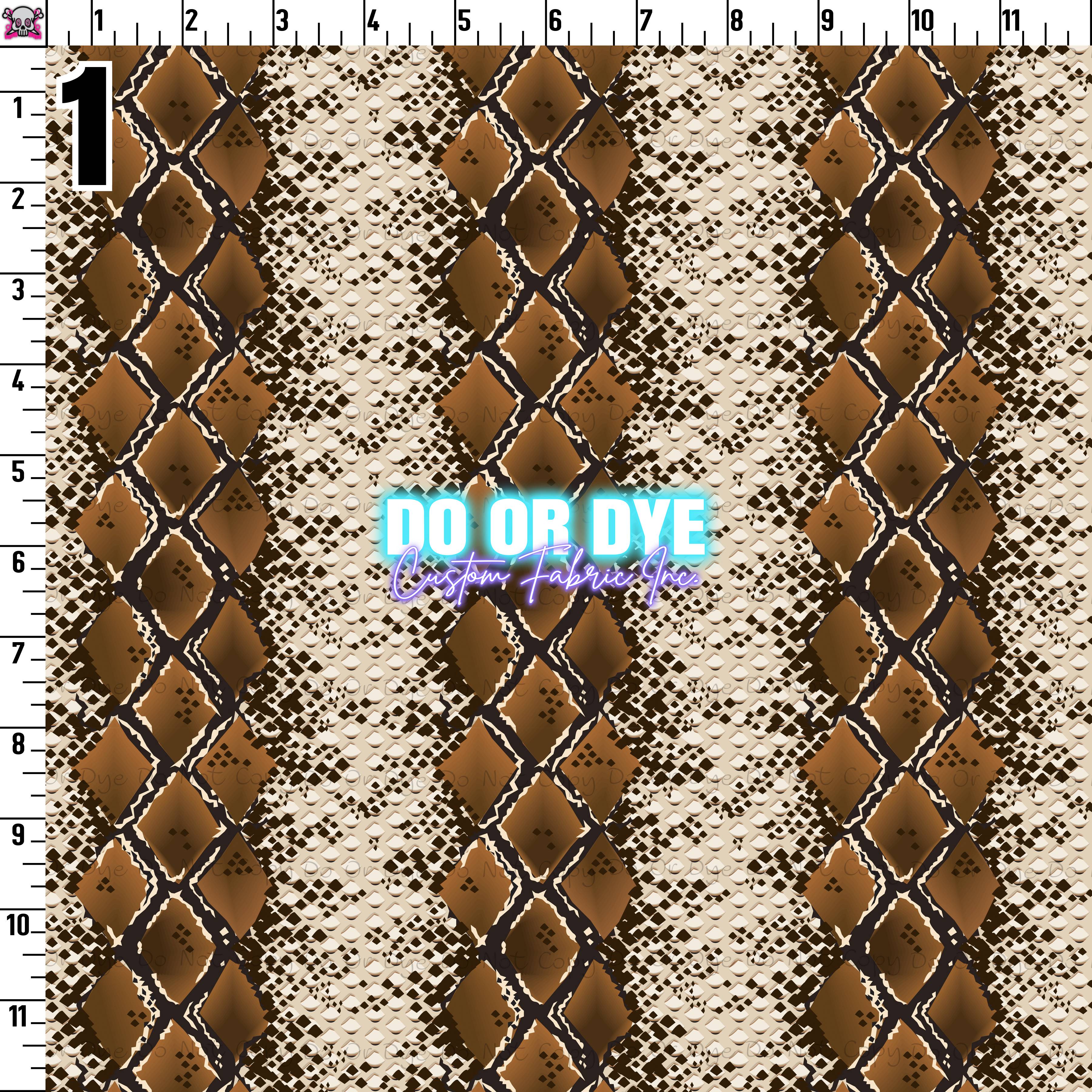 Snake Skin ALL COLORS – Do or Dye Custom Fabric