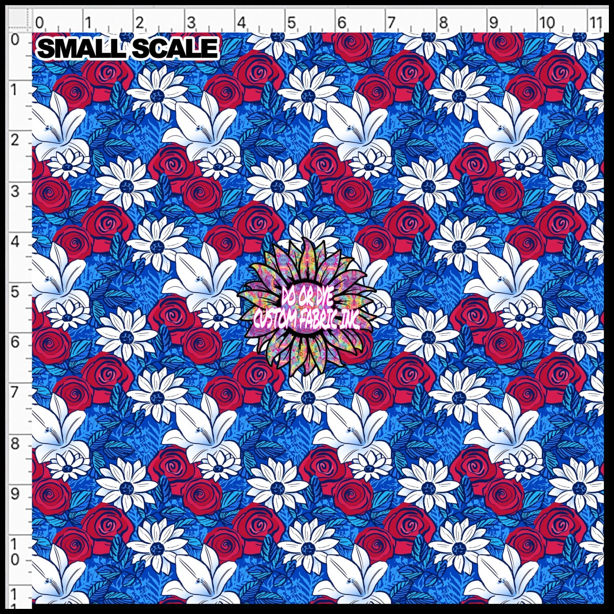 Red White Blue Florals - RTS