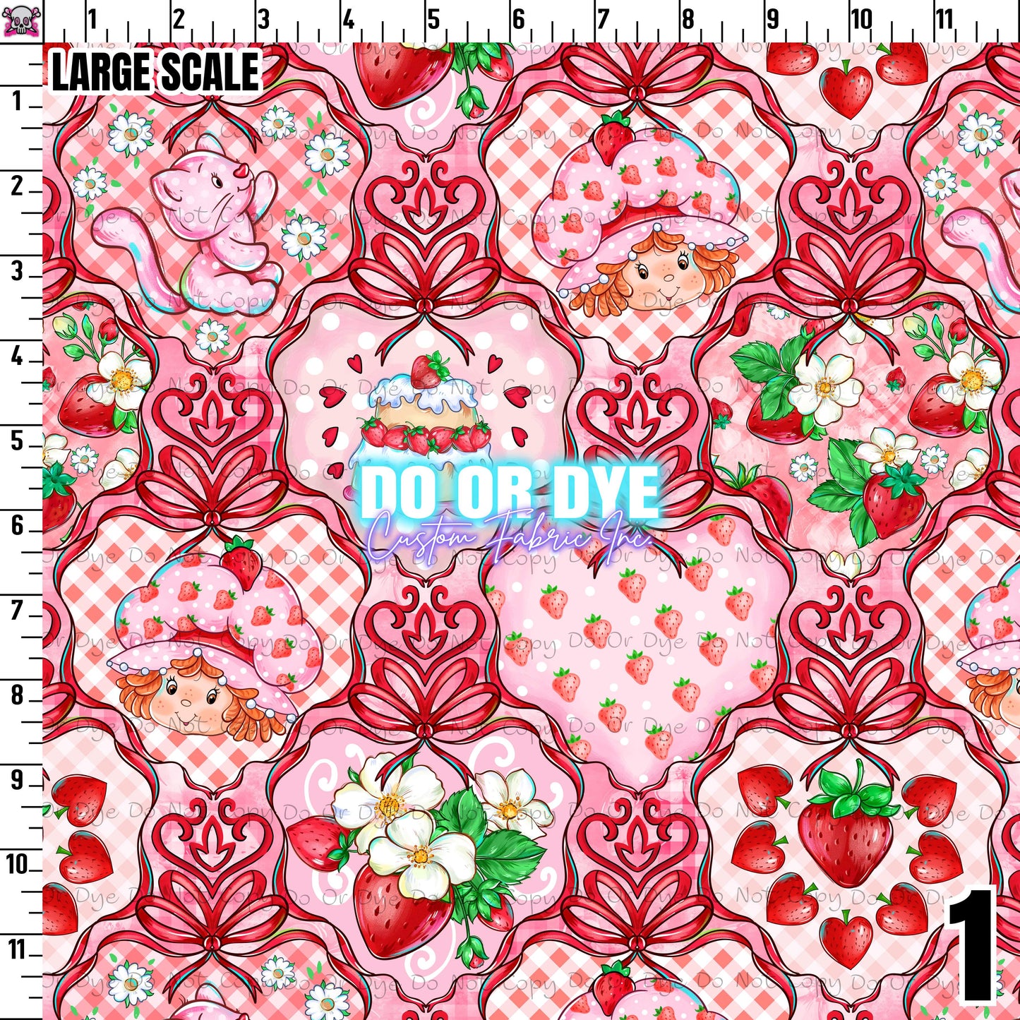Strawberry Cake Demask Coord (ALL COLORWAYS)
