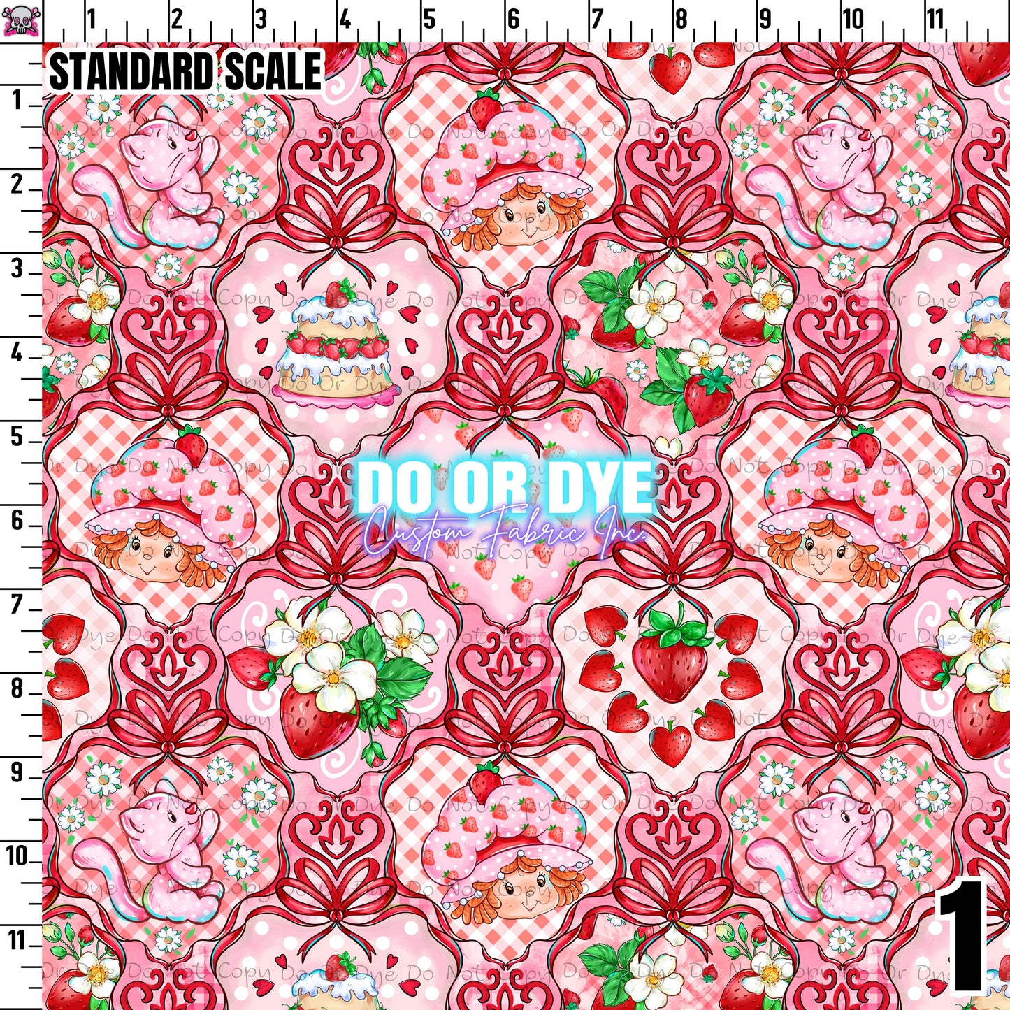 Strawberry Cake Demask Coord (ALL COLORWAYS)