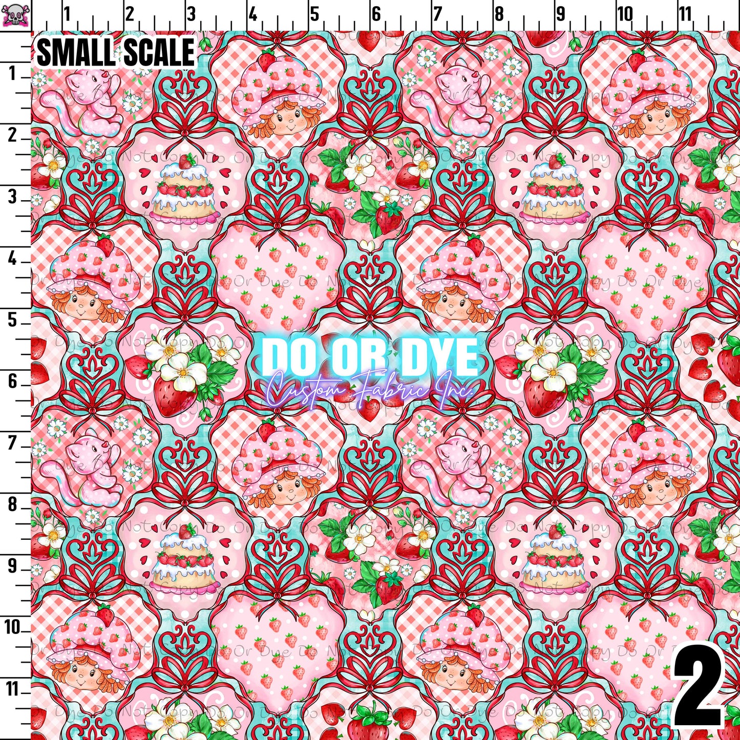 Strawberry Cake Demask Coord (ALL COLORWAYS)