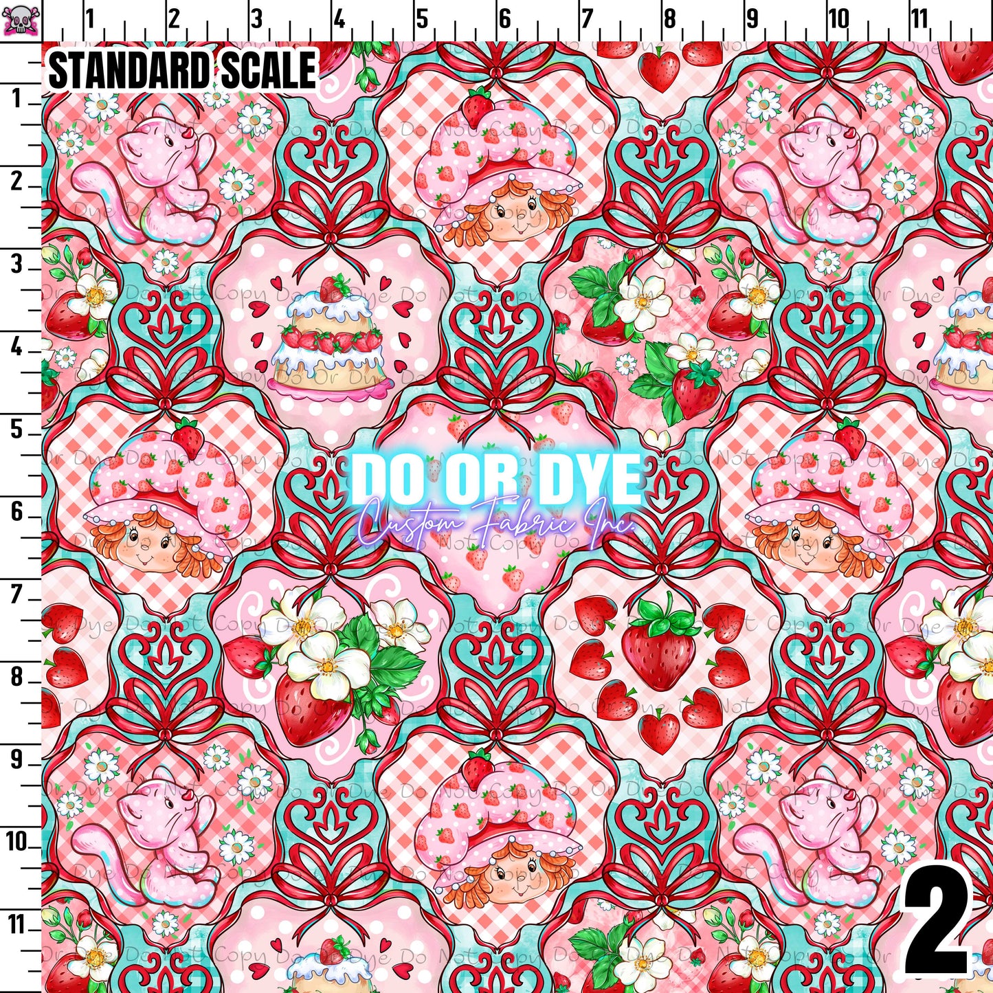 Strawberry Cake Demask Coord (ALL COLORWAYS)