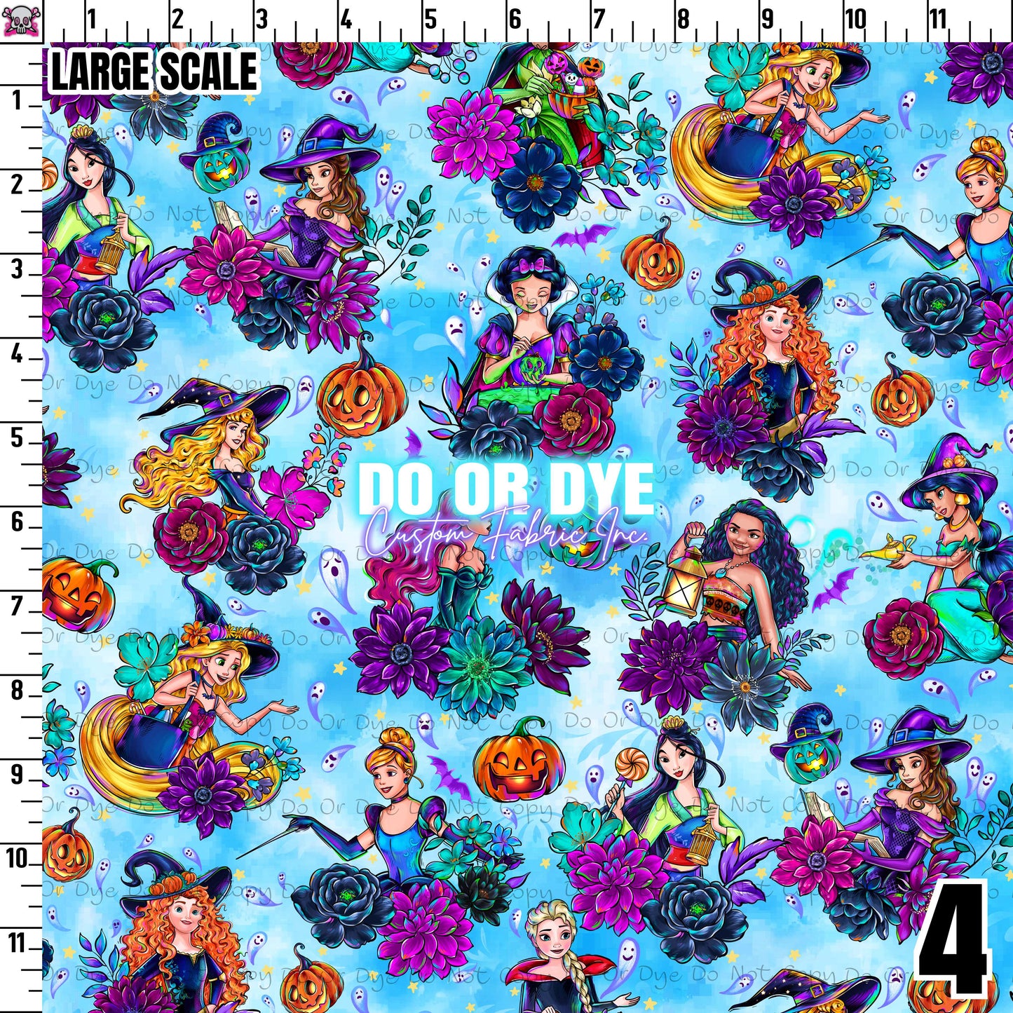Halloween Princess Florals (ALL COLORWAYS)