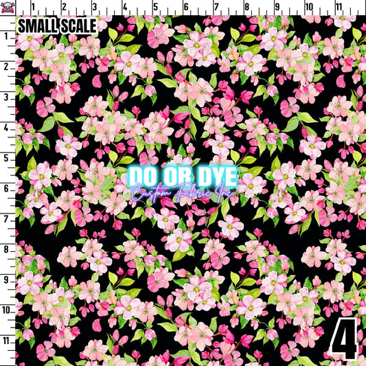 Watercolor Cherry Blossom Blooms ALL COLORWAYS