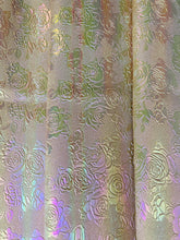 Load image into Gallery viewer, RETAIL Embossed Ombre Iridescent Roses .7mm Soft Back VINYL
