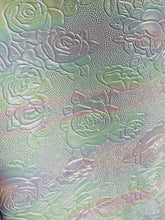 Load image into Gallery viewer, RETAIL Embossed Ombre Iridescent Roses .7mm Soft Back VINYL
