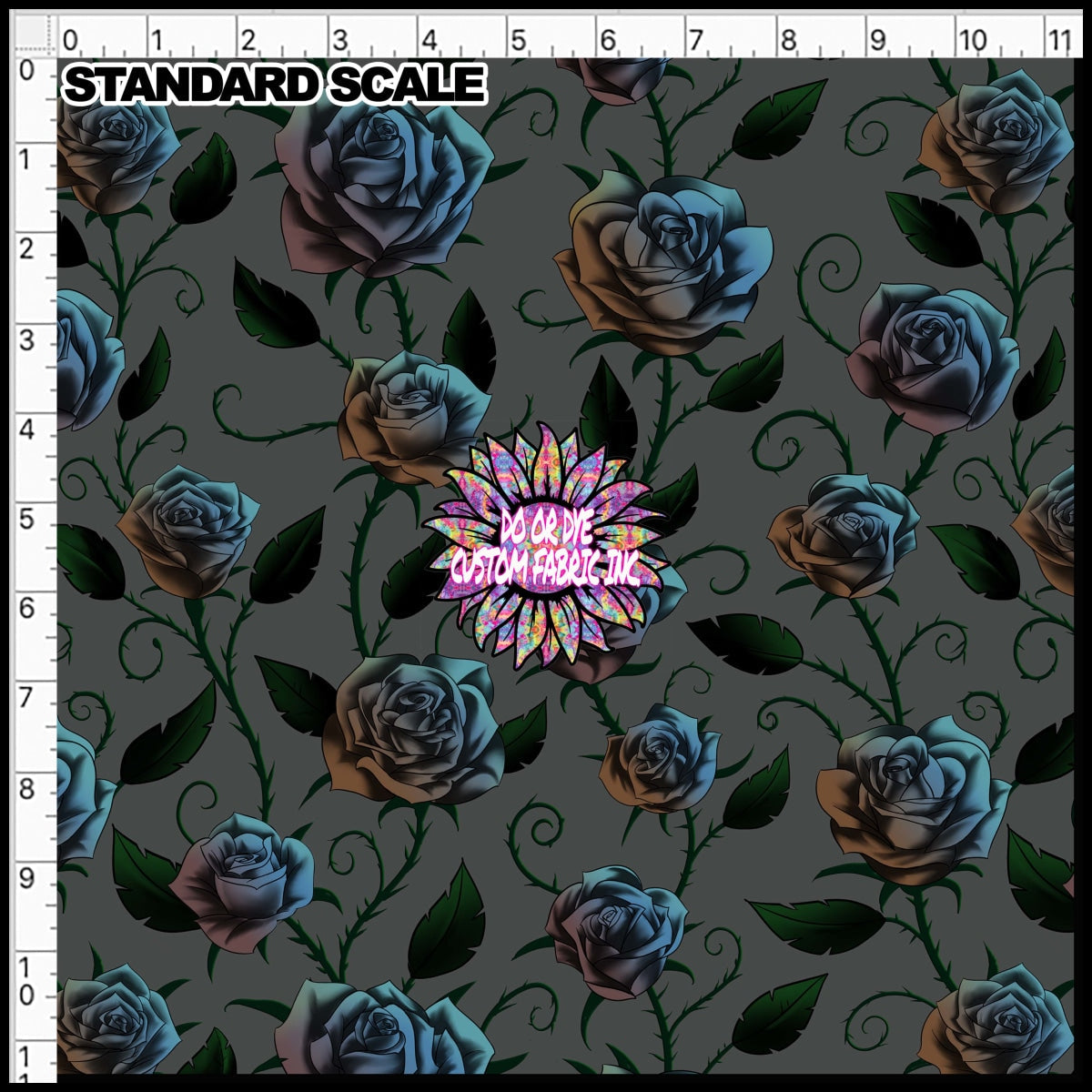 Dod Roses Goth Roses Desert Rain DoD Exclusive – Do or Dye Custom Fabric