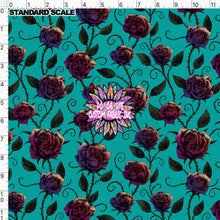 Load image into Gallery viewer, Goth Roses Teal DOD EXCLUSIVE
