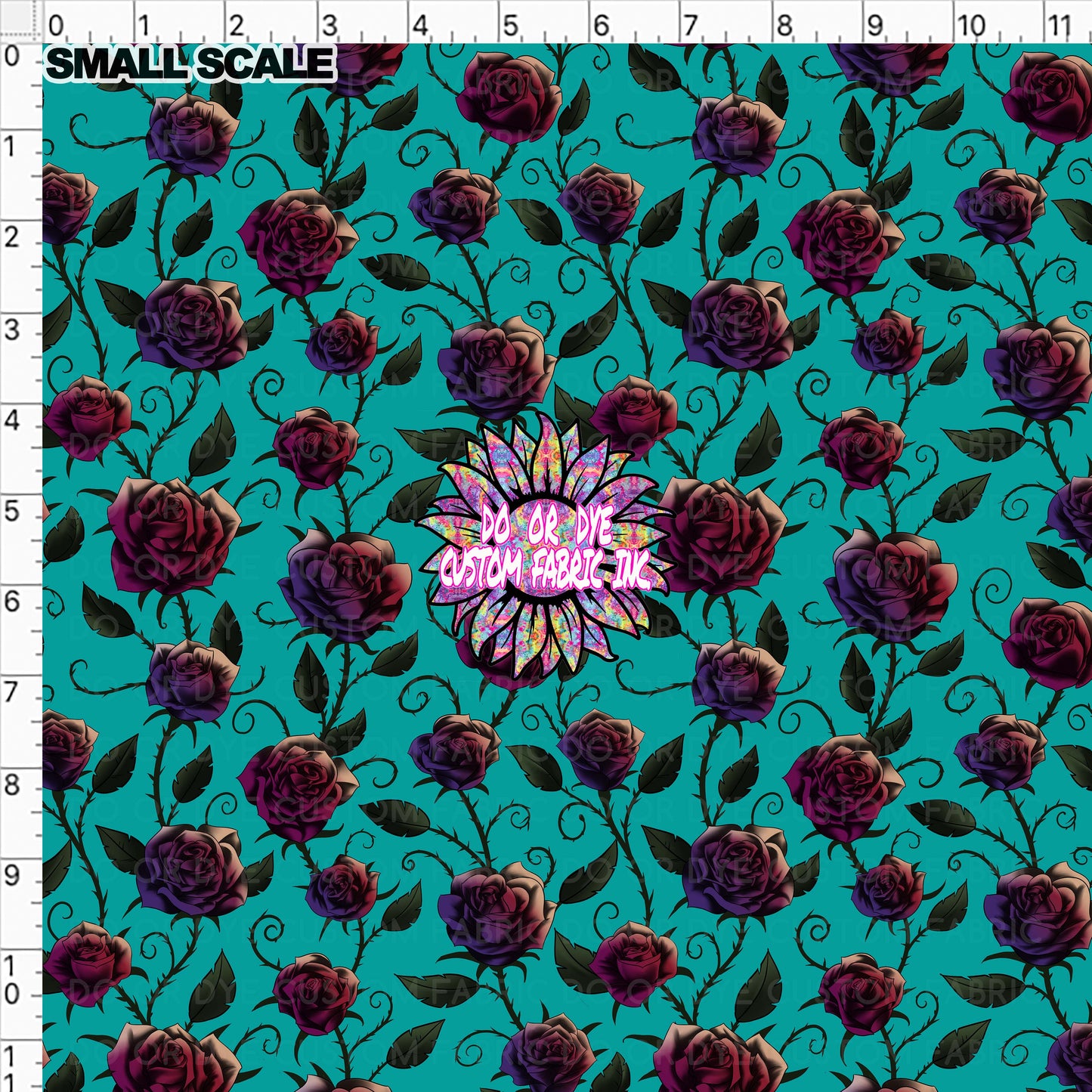 Goth Roses Teal DOD EXCLUSIVE