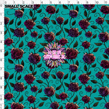 Load image into Gallery viewer, Goth Roses Teal DOD EXCLUSIVE
