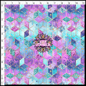 Metallic Geos Pink and Teal
