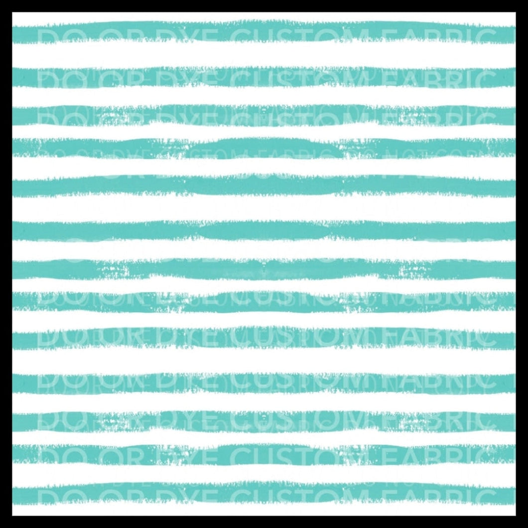 Watercolor Stripe Aqua
