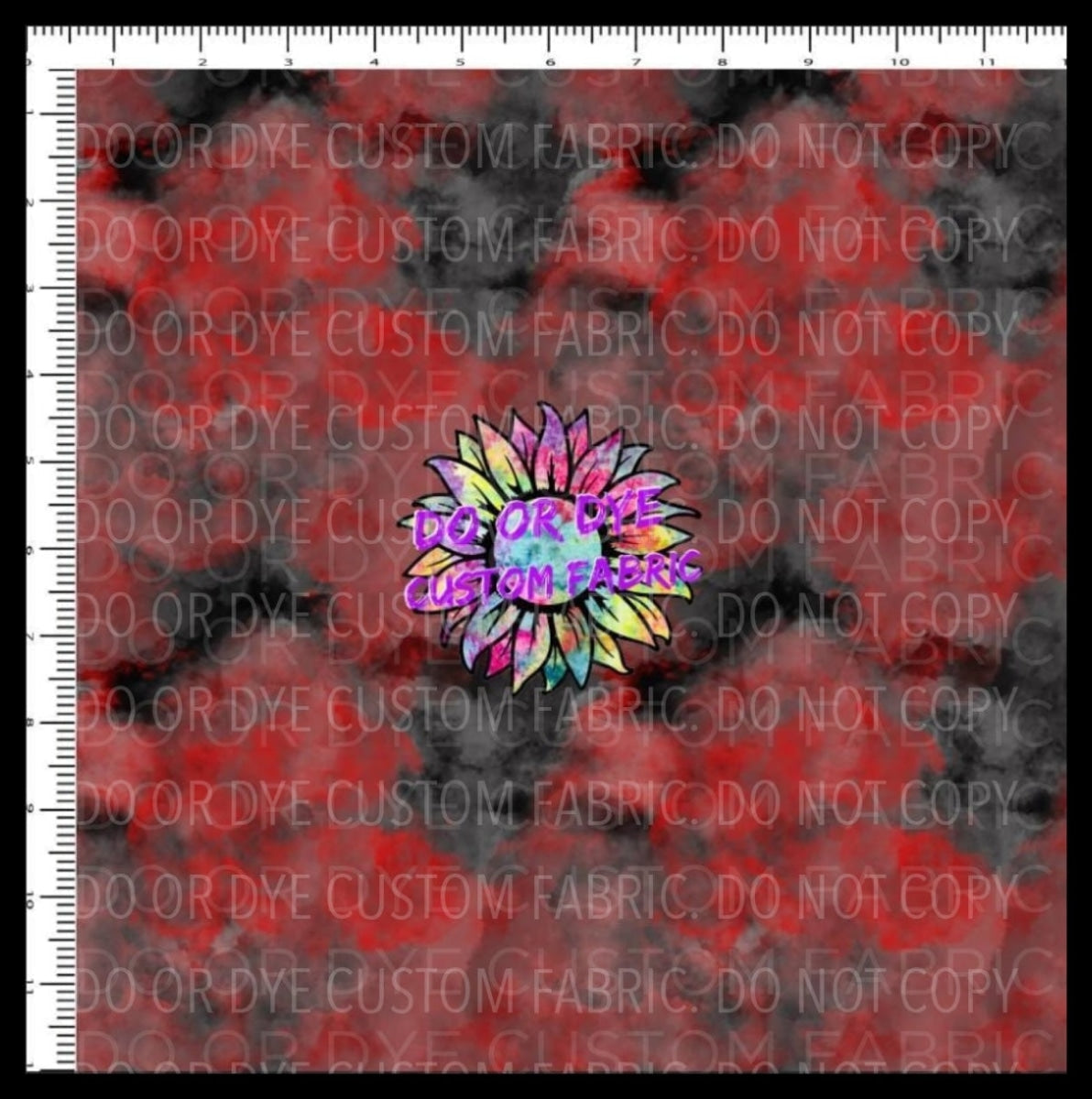 Red Black Tie Dye DOD EXCLUSIVE
