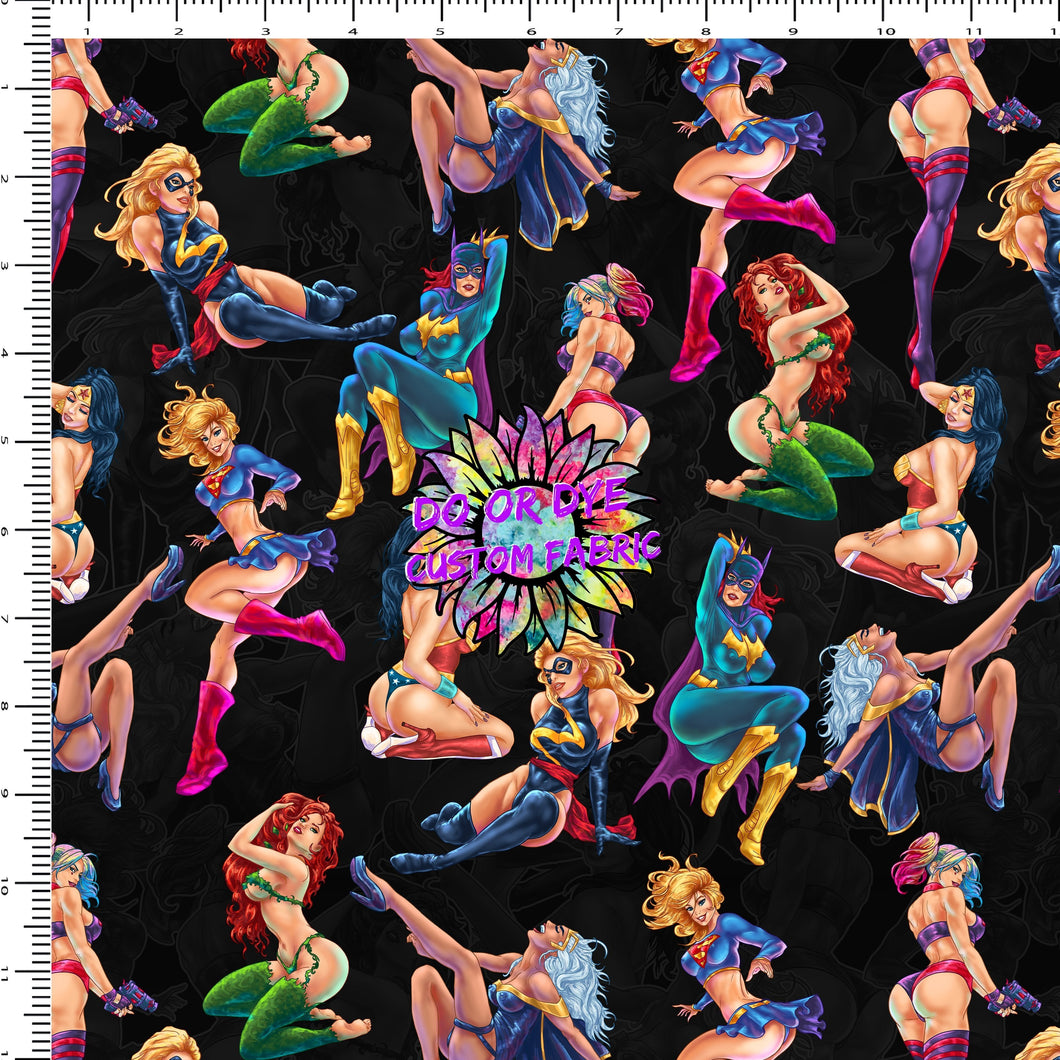 Super Hero Pinups Tossed DOD EXCLUSIVE
