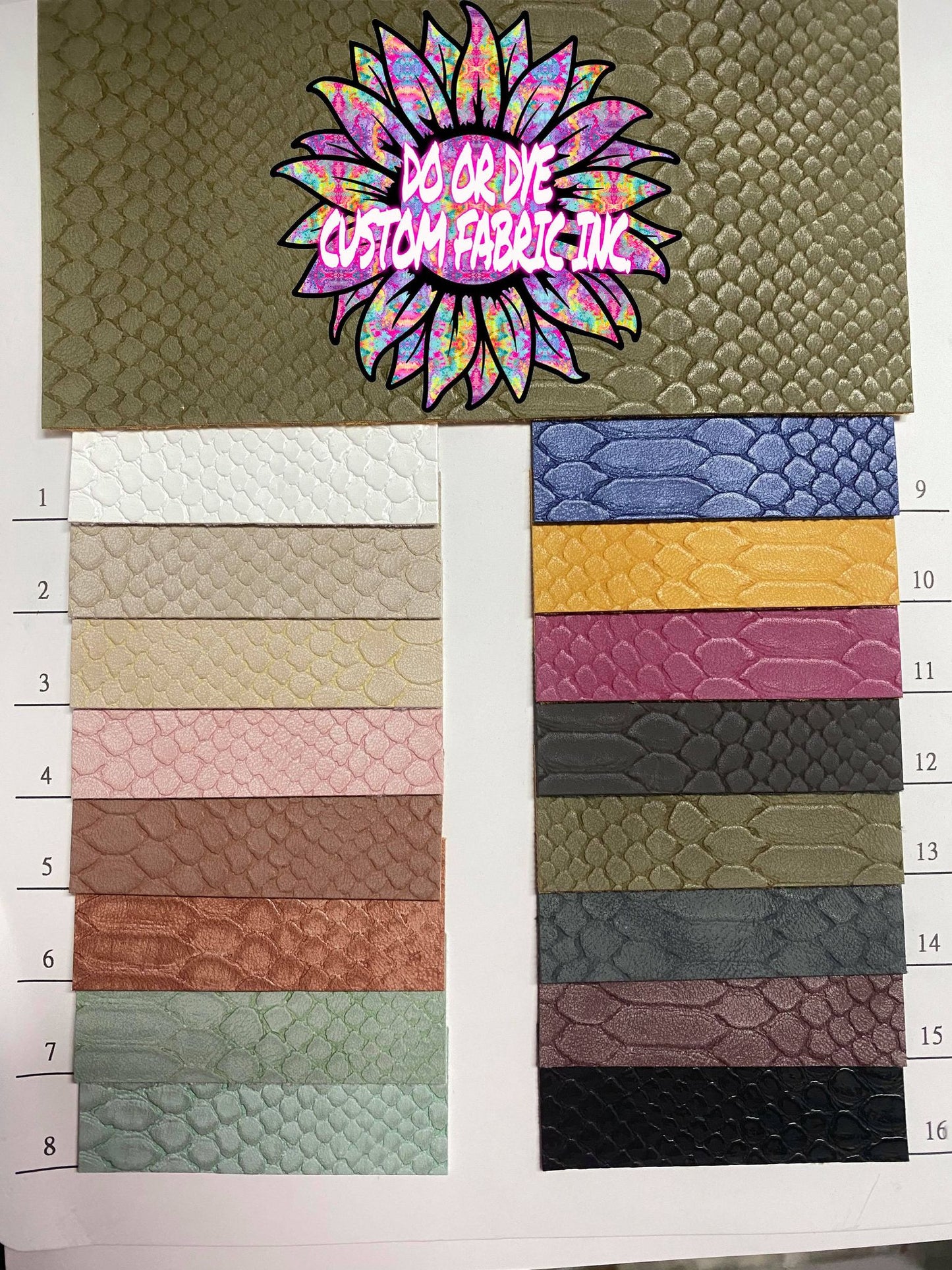 RETAIL Solid Soft Suede Reptile Faux Leather .7mm Soft Back