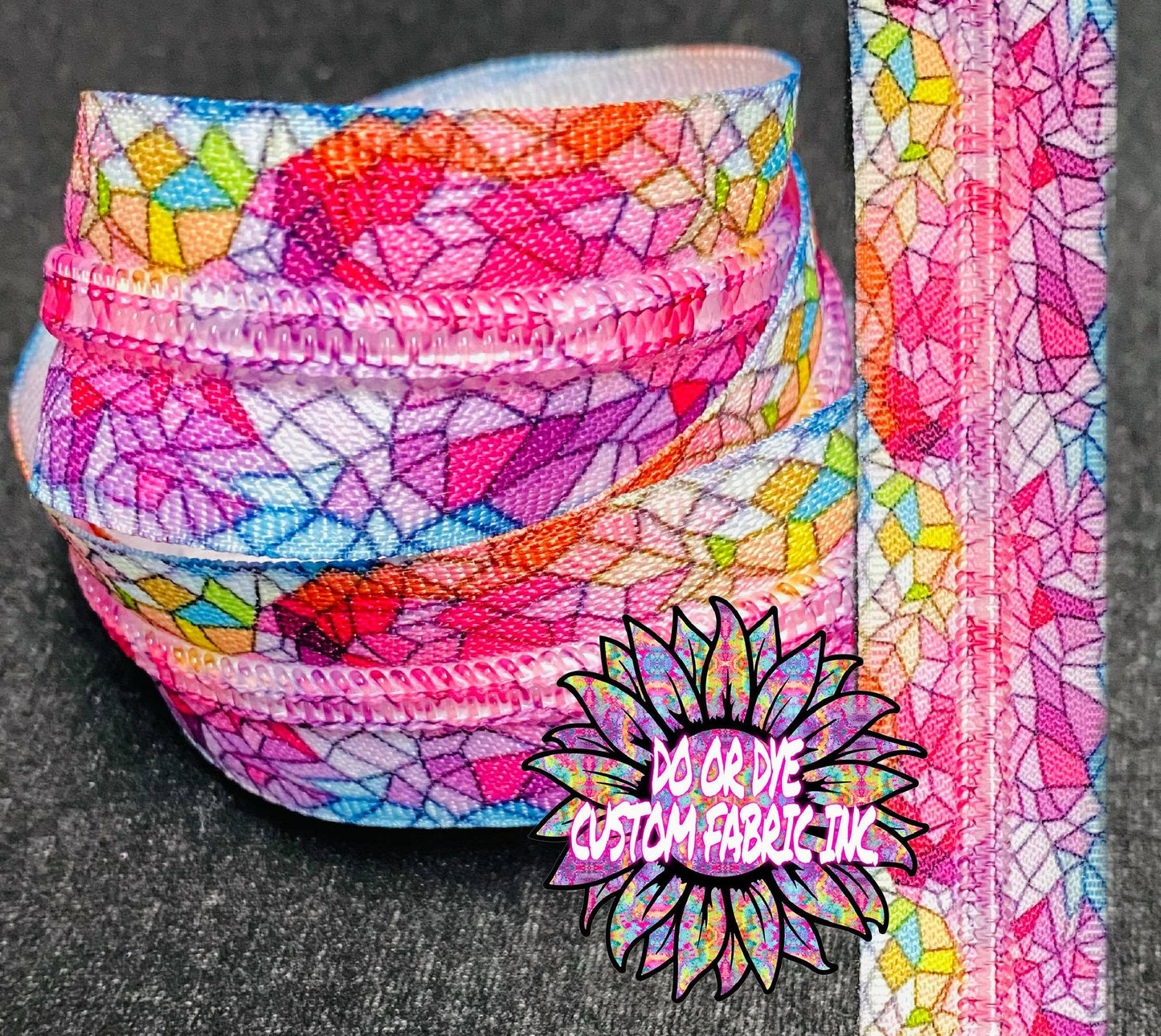 Stained Glass #5 Nylon Zipper Tape RETAIL